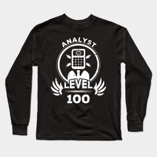 Level 100 Analyst Gift Long Sleeve T-Shirt